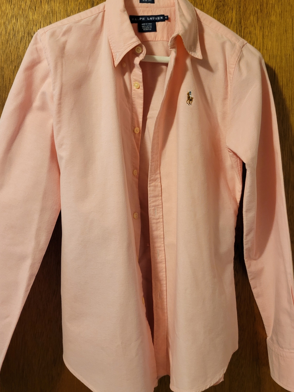 Ralph Lauren Pink Oxford Button-Down Shirt for Kids